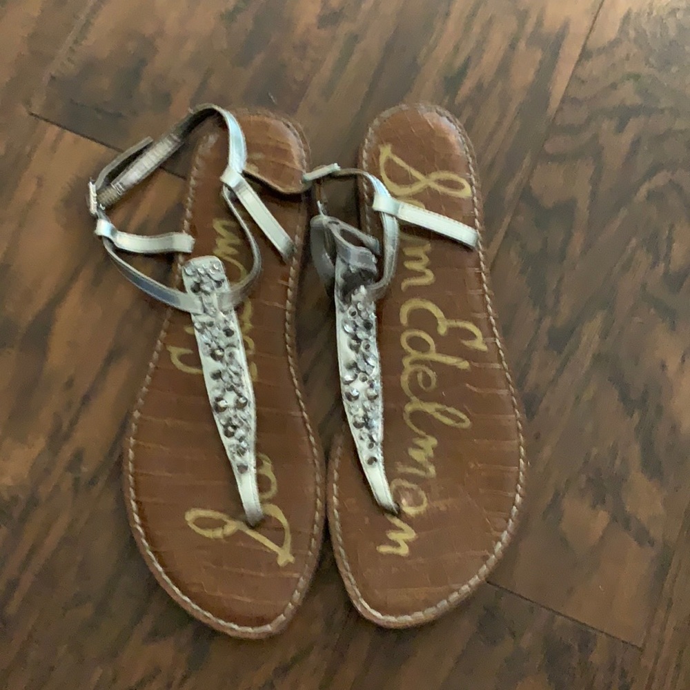 Sam Edelman silver sandals size 10